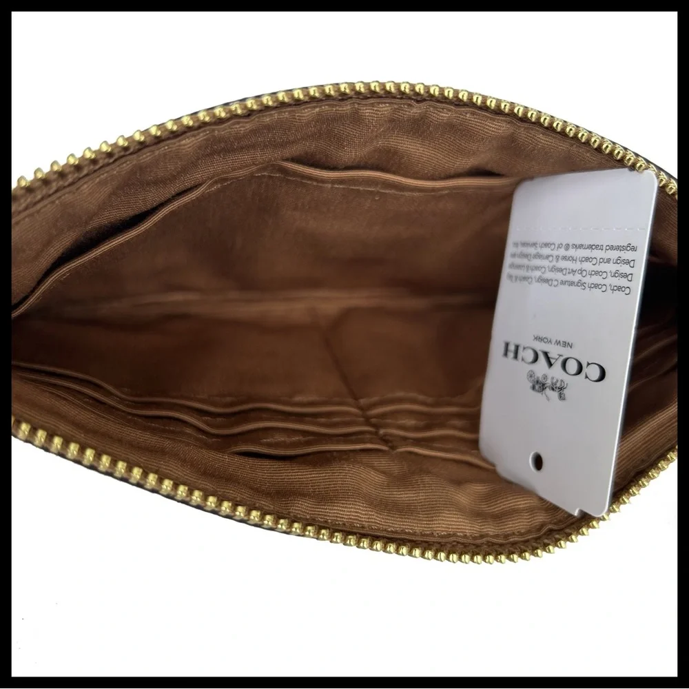Coach crossgrain leather